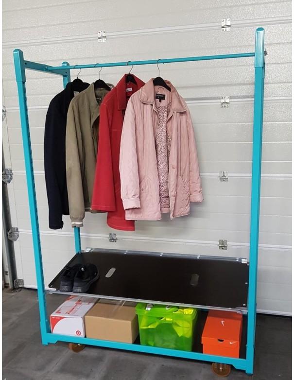 Chariot à vêtements avec 1 étagère