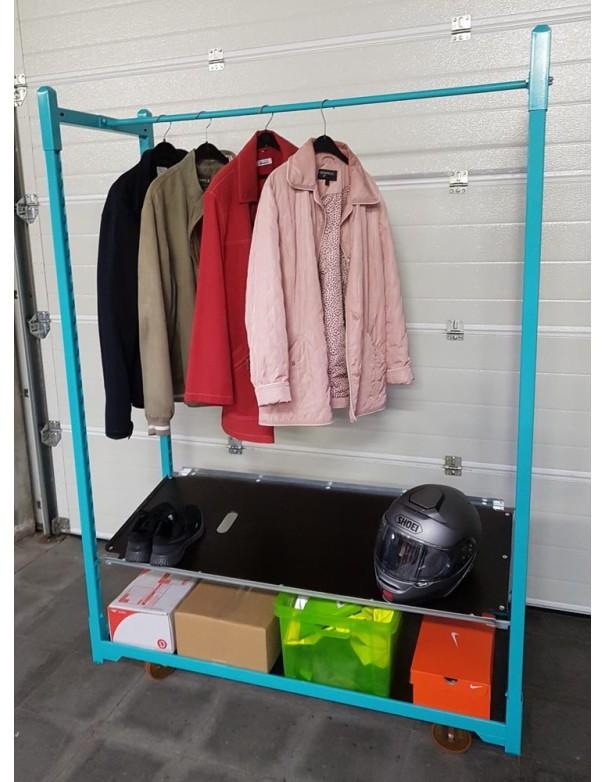 Chariot à vêtements avec 1 étagère