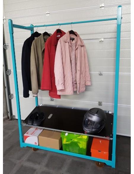 Chariot à vêtements avec 1 étagère